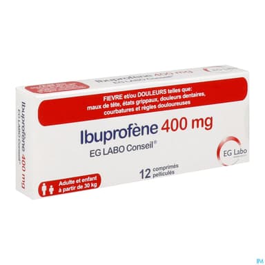Ibuprofene Eg Labo Conseil 400mg Comprime 12