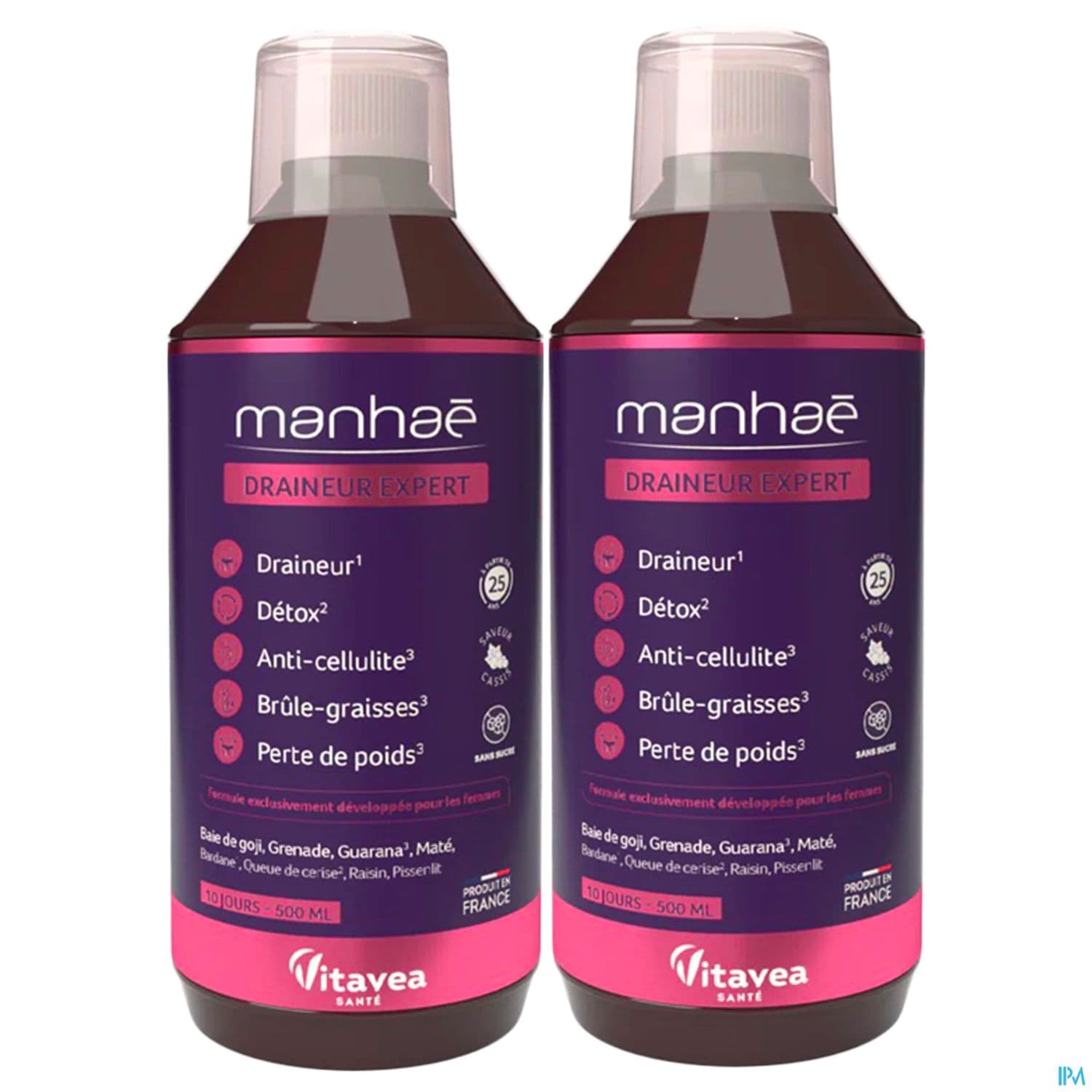 Vitavea Manhae Draineur Bruleur Solution Buvable 500ml X2
