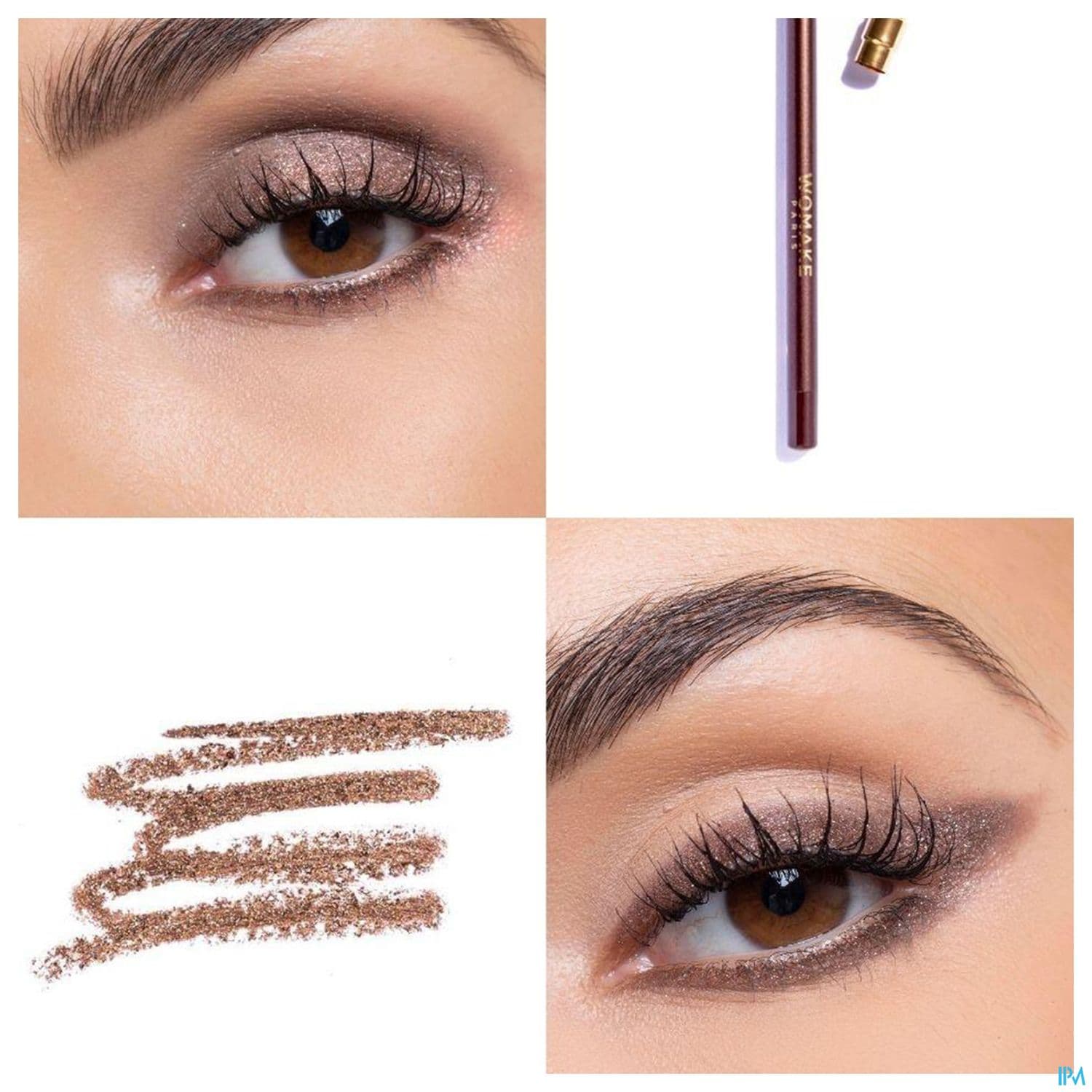 Womake Crayon Magic Yeux Semi Permanent Chocolat Etoile