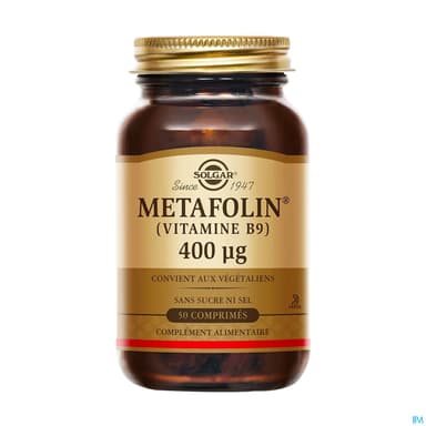 SOLGAR METAFOLIN 400µG CPR 50