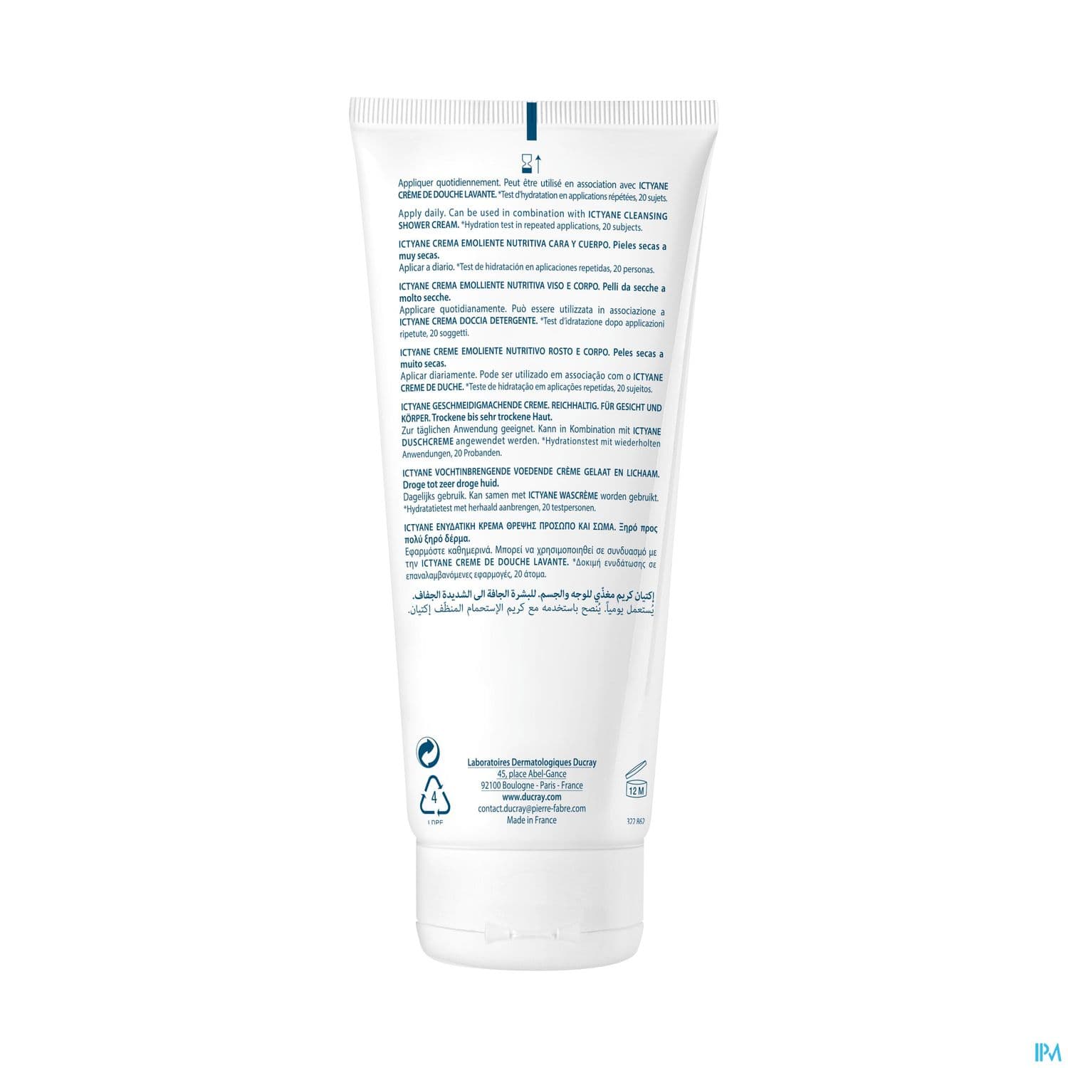 ICTYANE CR EMOL NUTRITIVE 200ML
