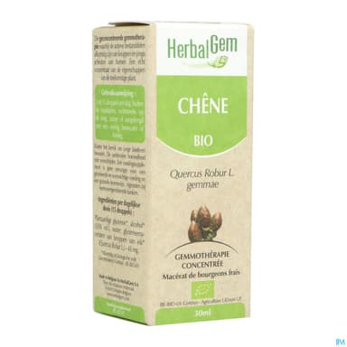 Herbalgem Chene Bourgeon Macerat Glycerin Bio 30ml