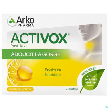 ACTIVOX PASTILLE MIEL CITRON
