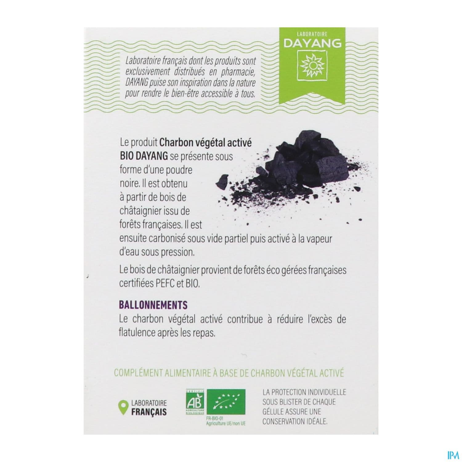 DAYANG CHARBON VEGET BIO GELULE 30