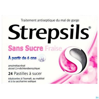 STREPSILS FRAISE S/S PAST 24