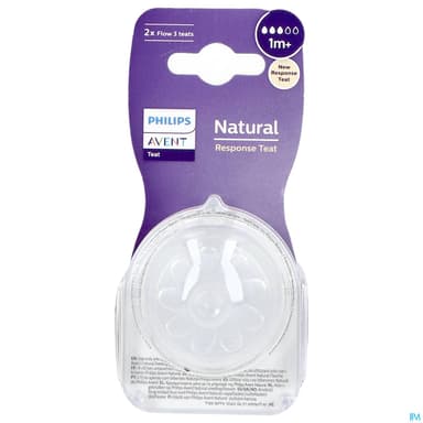 TETINE AVENT NAT RESPONSE T3 X2