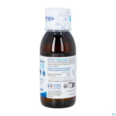 Nutergia Oligomax Manganese Cuivre Solution Buvable 150ml
