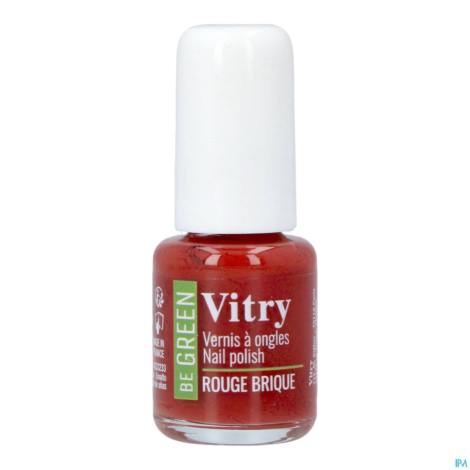 Vitry Be Green Vernis Ongles Rouge Brique 6ml