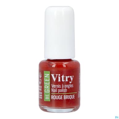 Vitry Be Green Vernis Ongles Rouge Brique 6ml