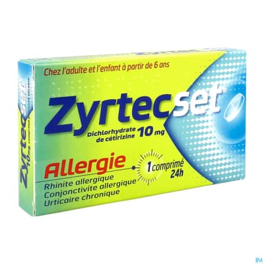 Zyrtecset 10mg Comprime Secable 7