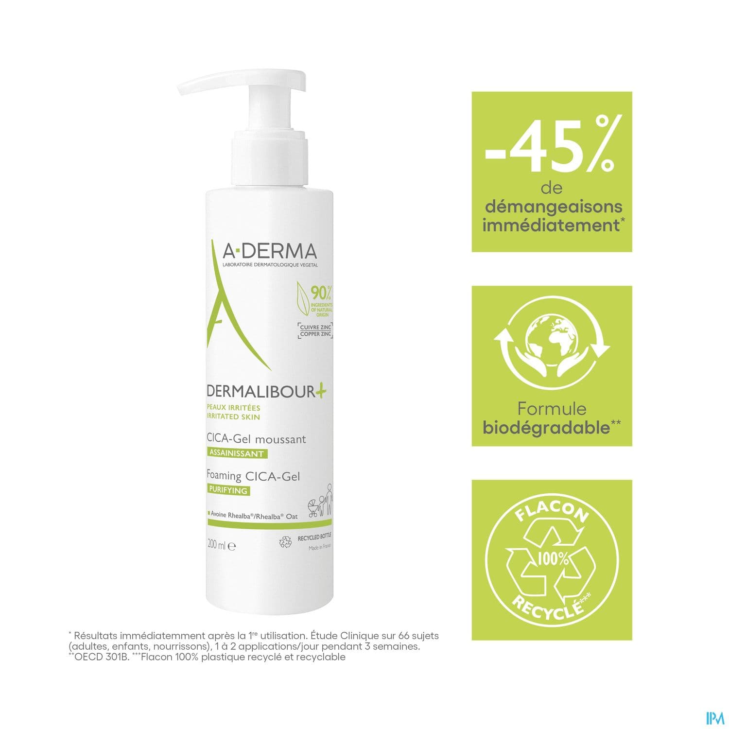 A-DERMA DERMALIBOUR+ CICA GEL200ML