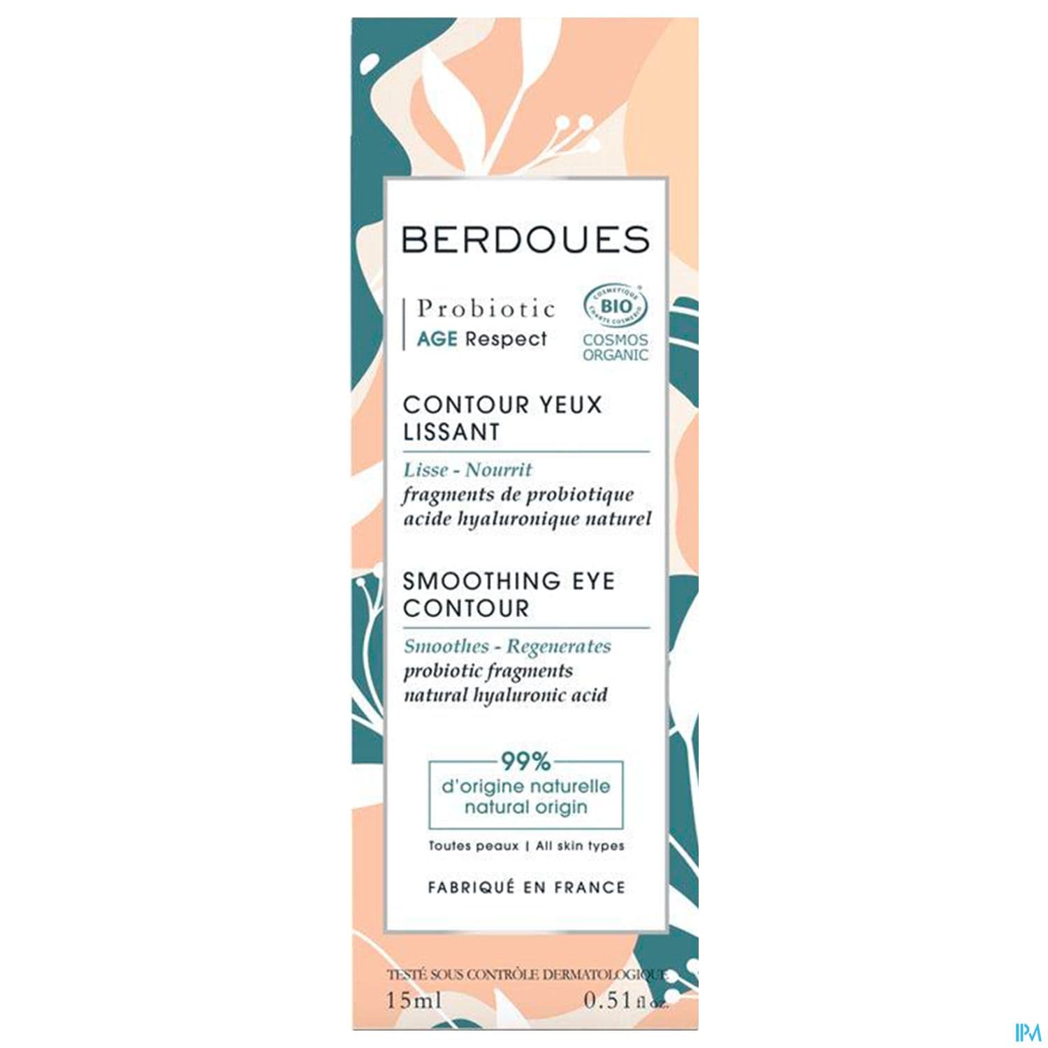 Berdoues Probiotic Creme Contour Des Yeux Lissant Bio 15ml