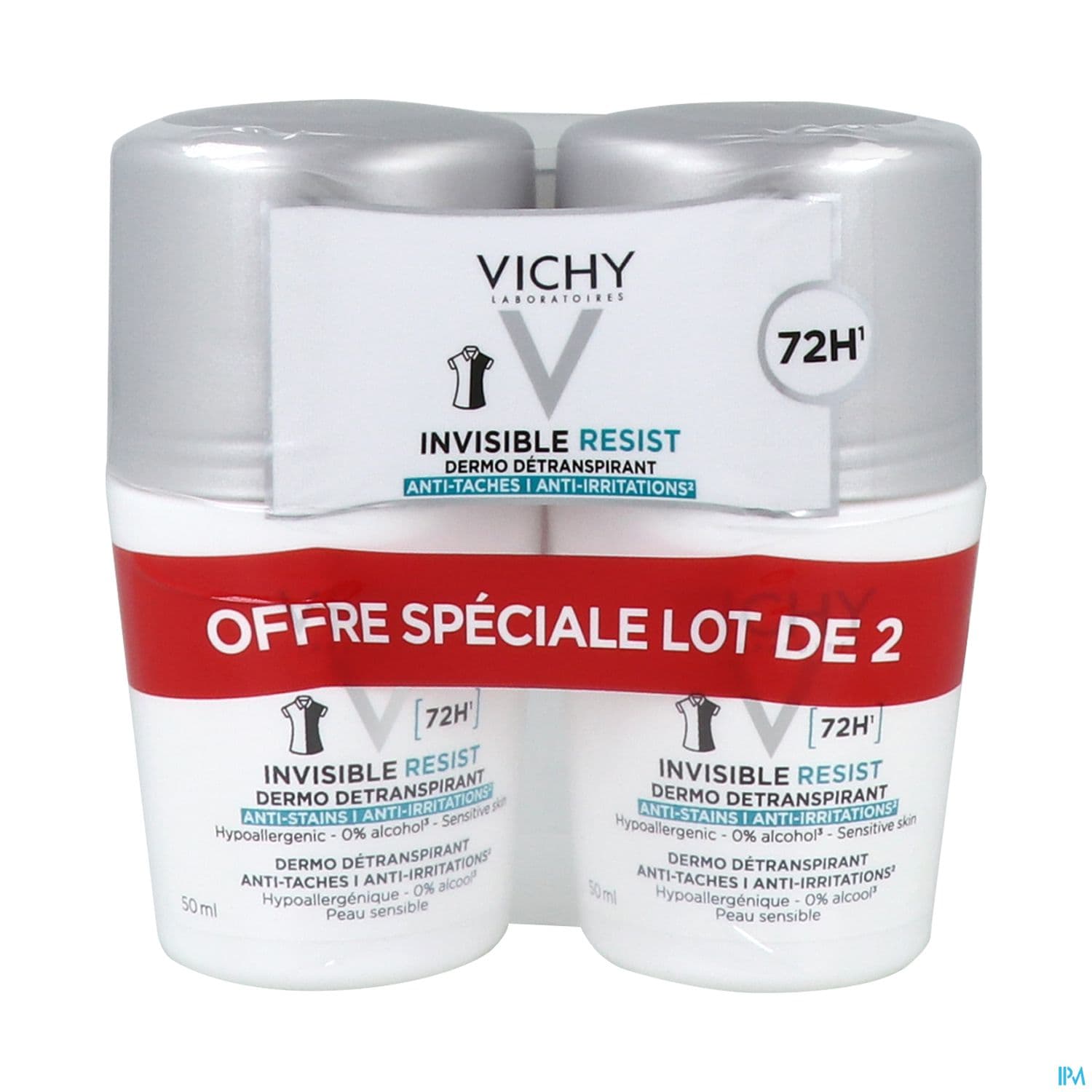VICHY DEO INVIS ROLLON 72H 50MLX2 — Pharmacie Boulogne Print