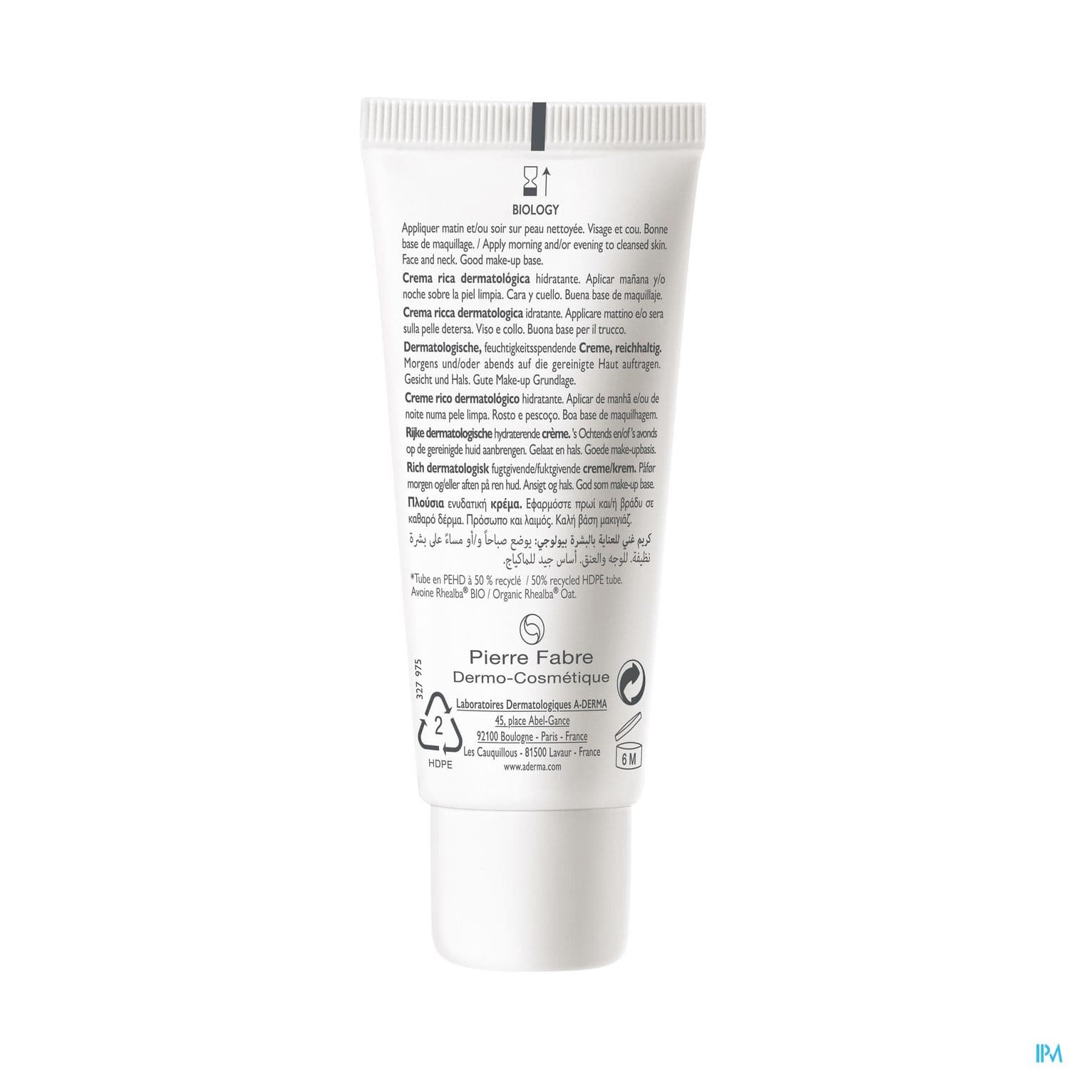 A-DERMA BIOLOGY CR RICH DERMA 40ML