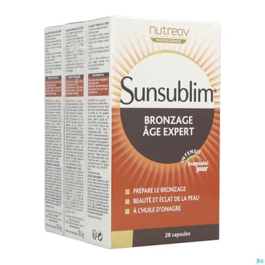 SUNSUBL BRONZ A/AGE CAPS 28 X3