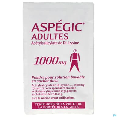 ASPEGIC 1 000MG ADULTE SACHET 15