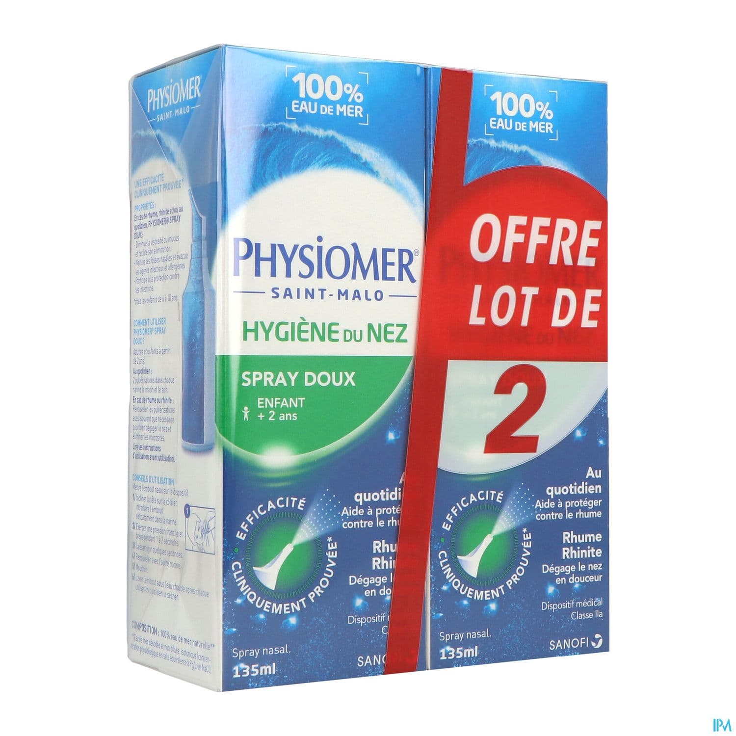 PHYSIOMER SOL BRUMISATION 135ML X2