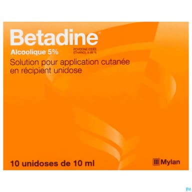BETADINE ALCOOLIQUE 5% SOL 10ML 10