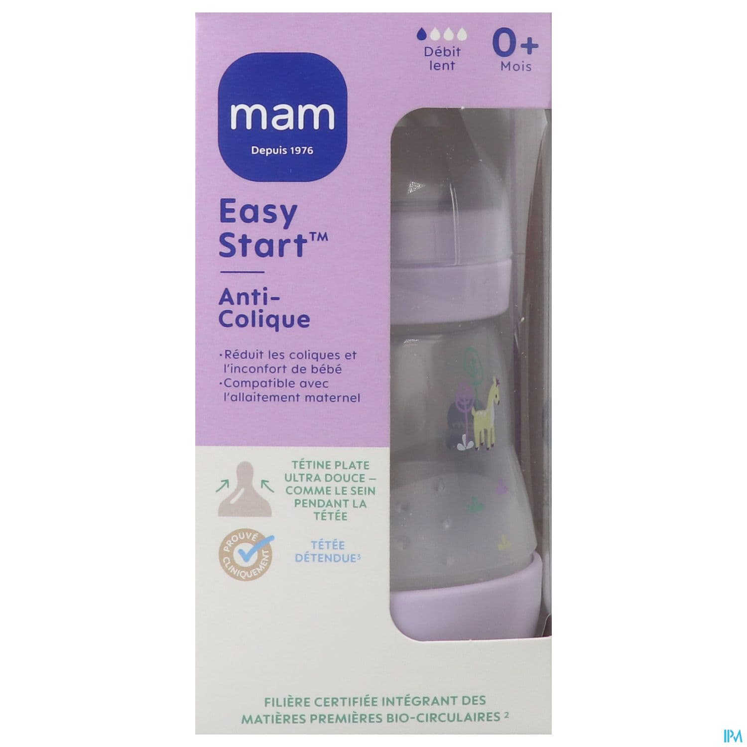 MAM BIB E ST A/COL LILAS D1 160ML