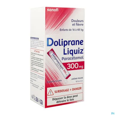 DOLIPRANELIQUIZ 300MG SACHET S/S12