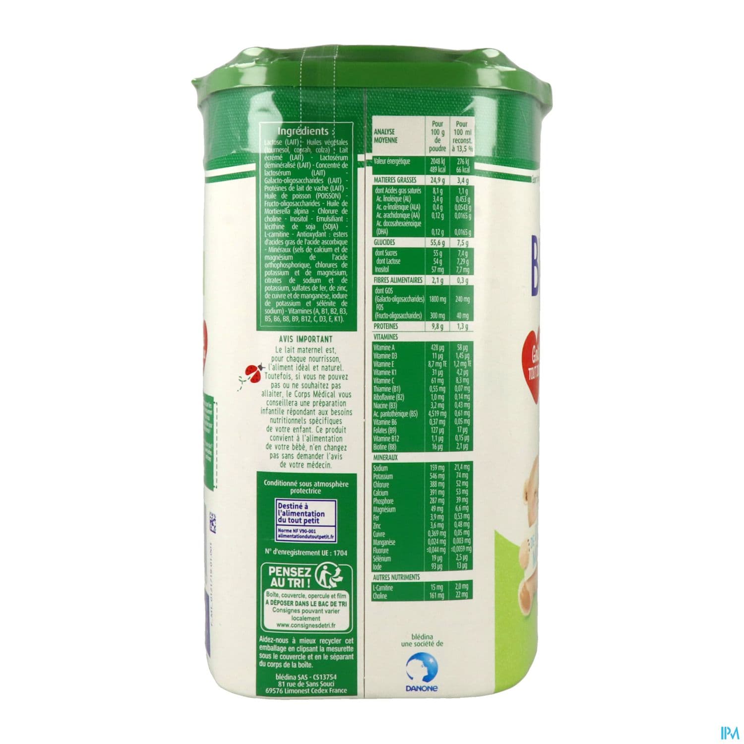 BLEDILAIT 1E AGE LAIT PDR 800G