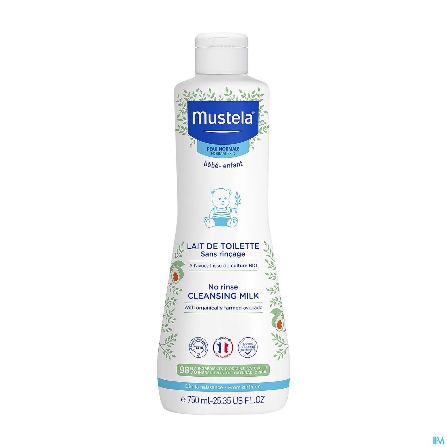 Mustela Pn Lait Toilette S/rincage 750ml