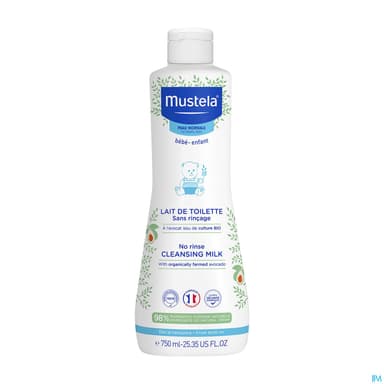 Mustela Pn Lait Toilette S/rincage 750ml