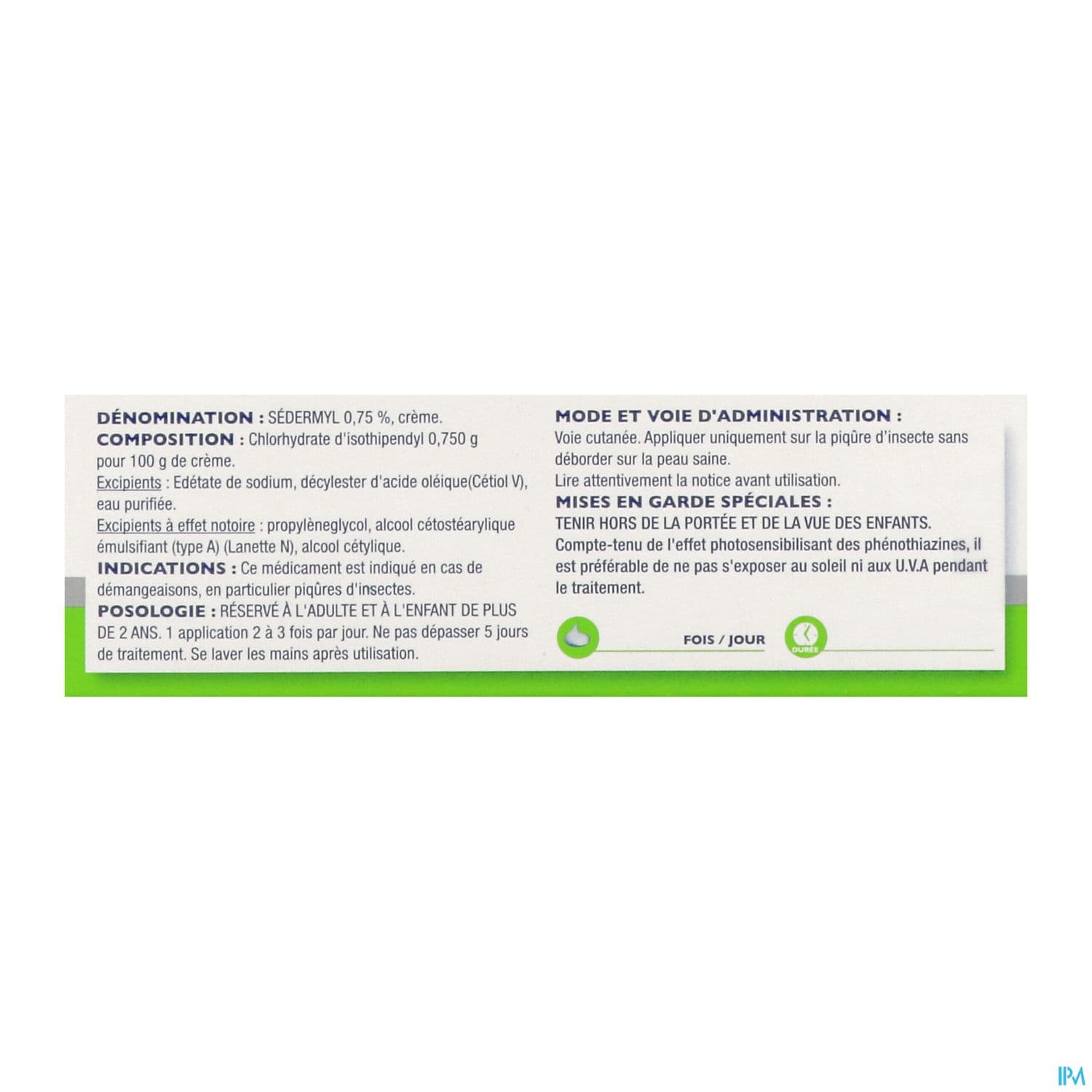 SEDERMYL 0,75% CR TUB 35G
