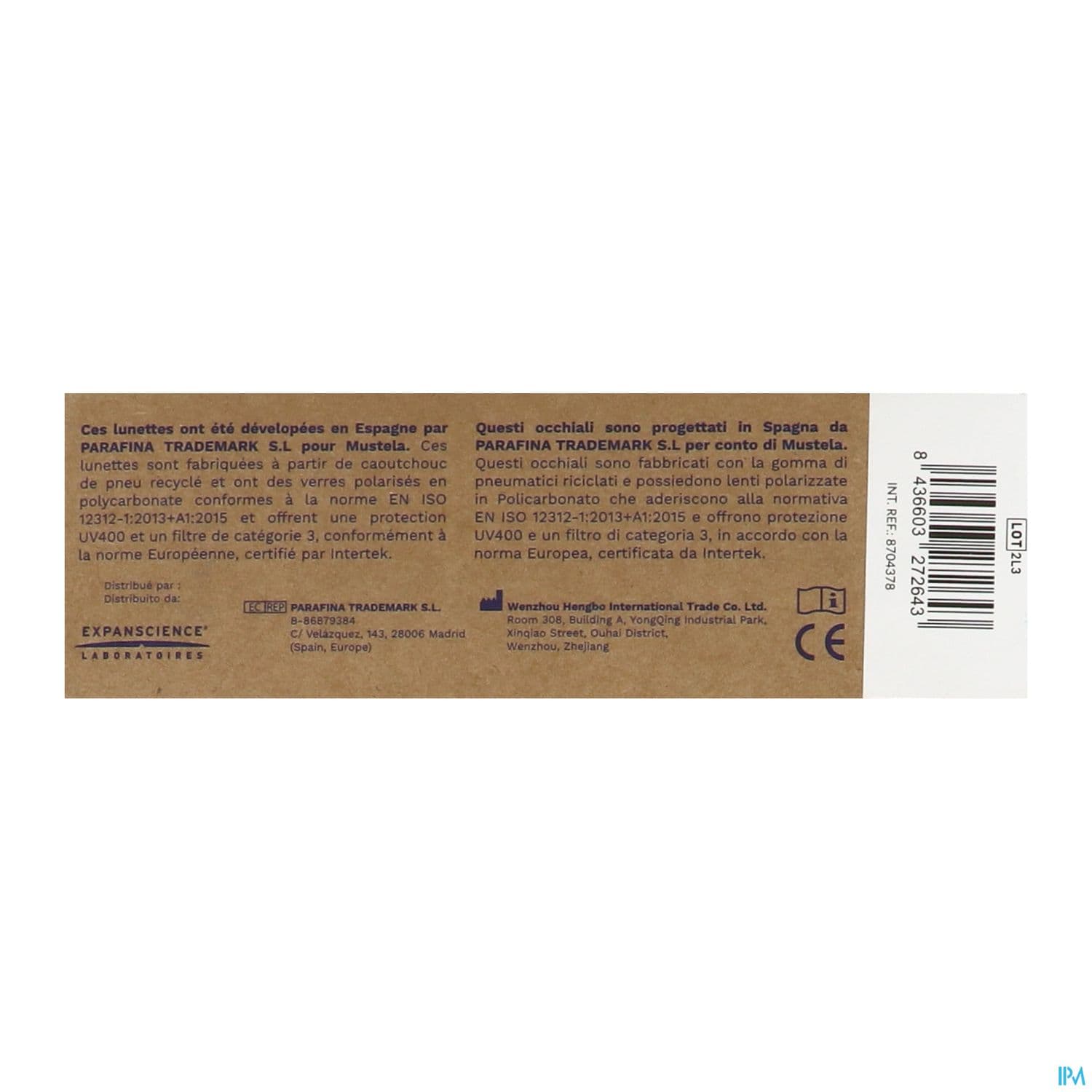 Mustela Lunettes De Soleil Bebe 6/10ans Bleu