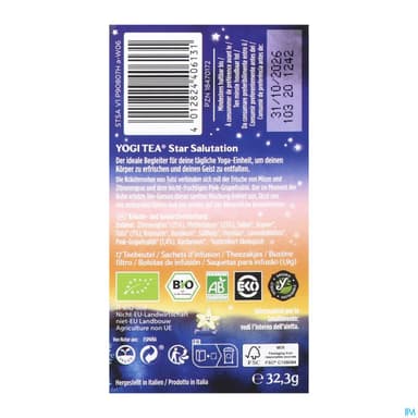 Yogi Tea Star Salutation Bio Infusette 17
