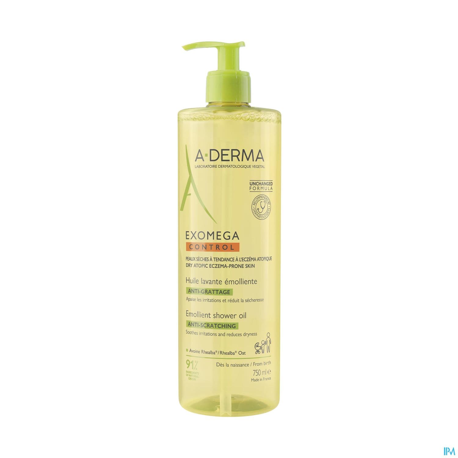 A-DERMA EXOMEGA CONT HLE LAV 750ML