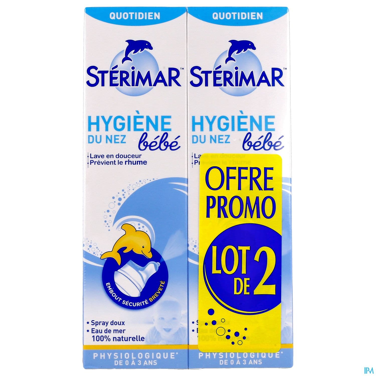 Sterimar Bebe Hygiene Nez Sol Nasale 100ml X2