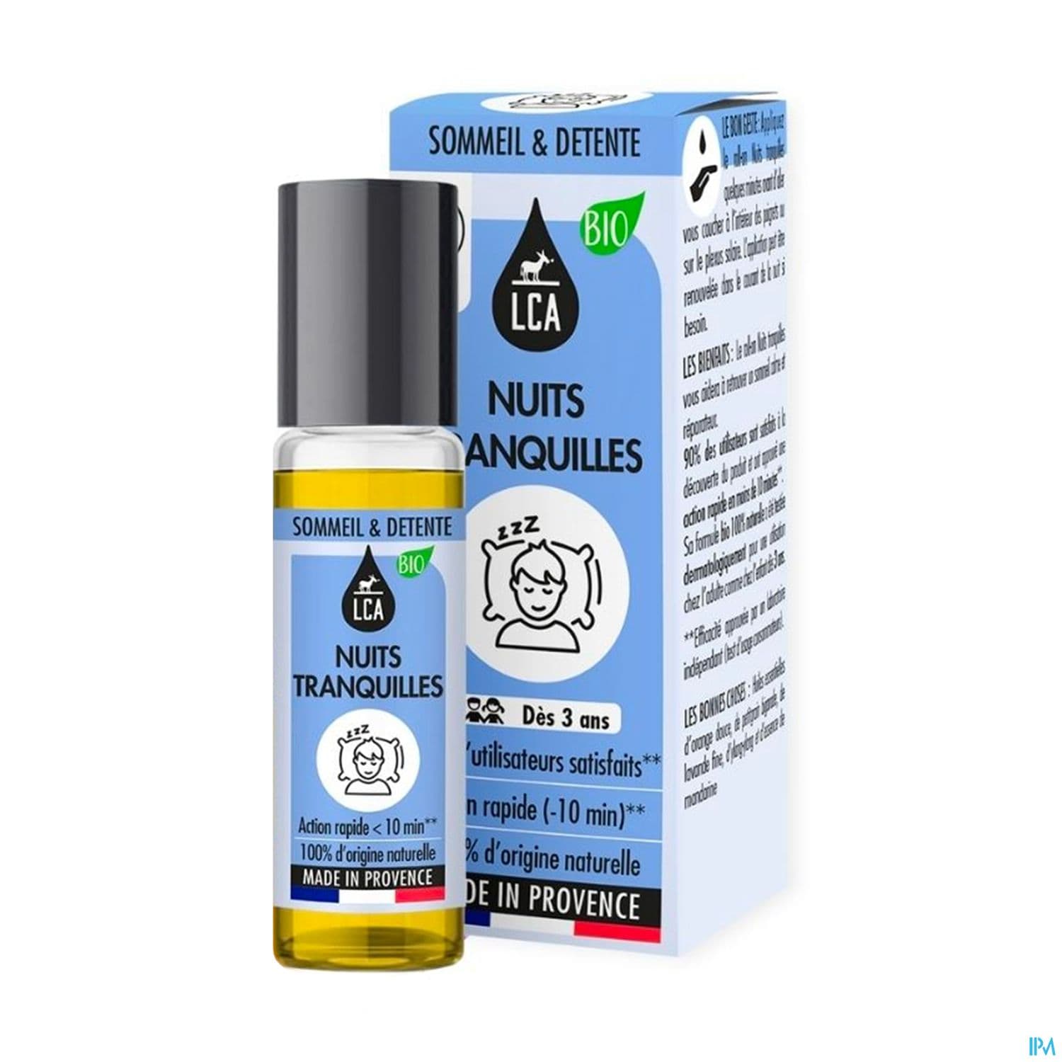 Lca Roll On Nuit Tranquille Bio 10ml