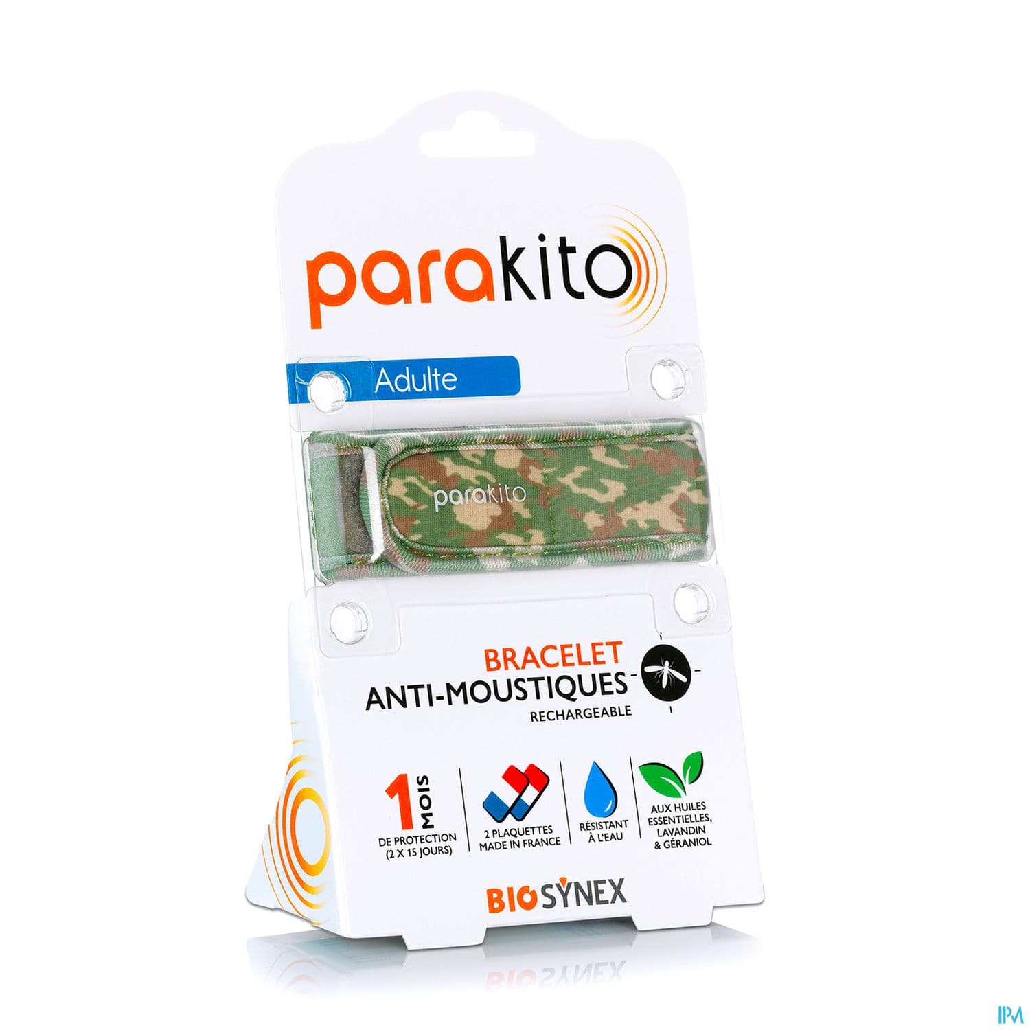 Parakito Bracelet Antimoustique Rechargeable Adulte Camouflage