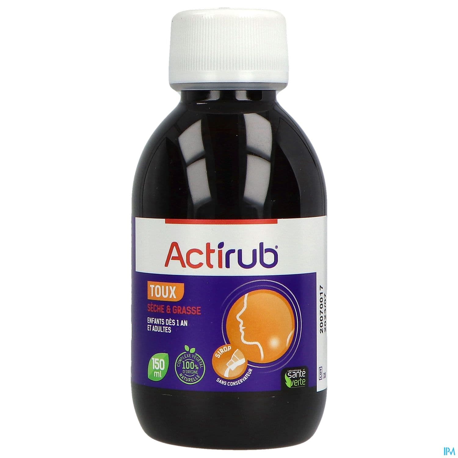 ACTIRUB SANTE VERTE SRP TOUX 150ML