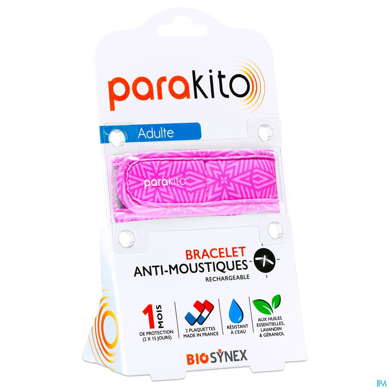 Parakito Bracelet Antimoustique Rechargeable Adulte Graphic Violet