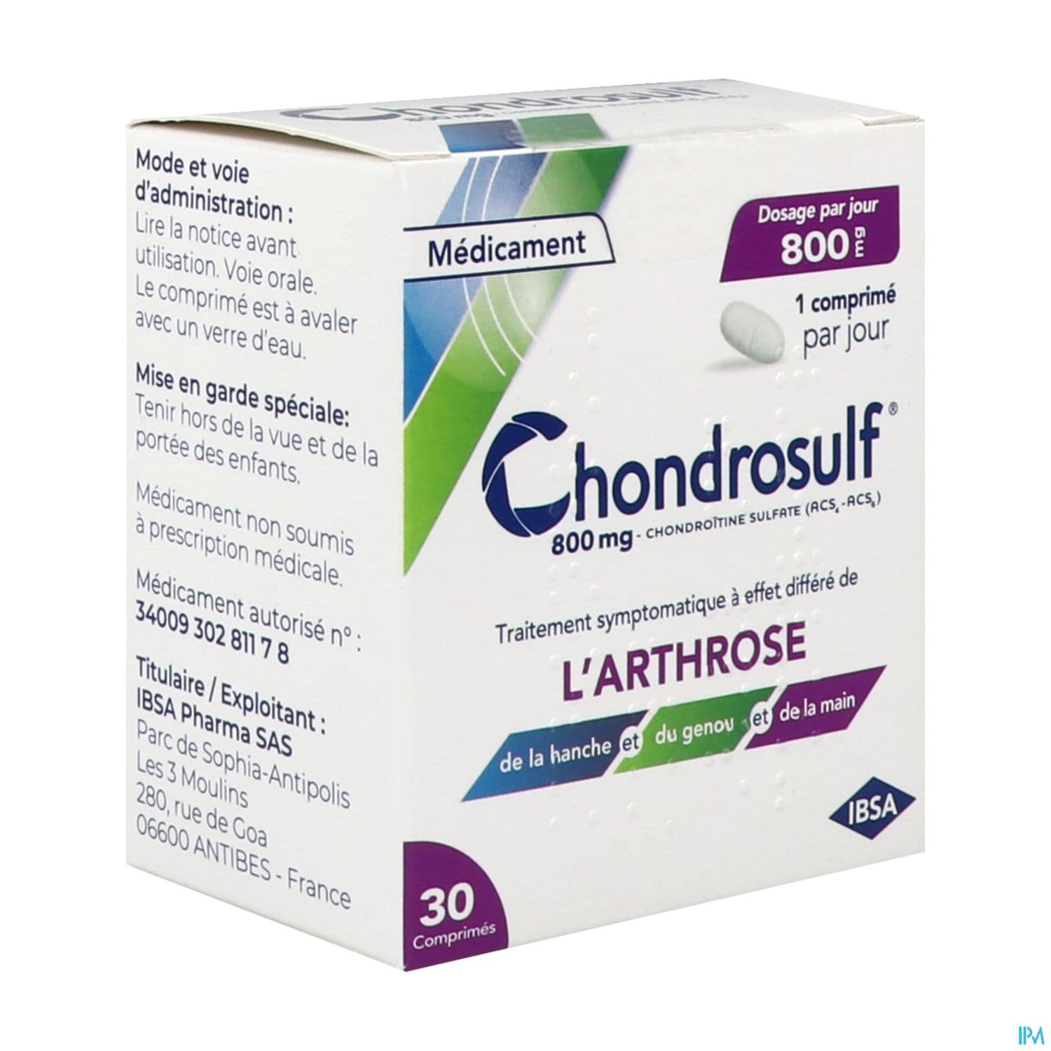 CHONDROSULF 800MG CPR 30