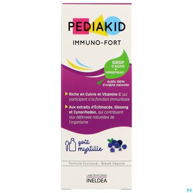 PEDIAKID IMMUNO FORT SP MYRT 125ML
