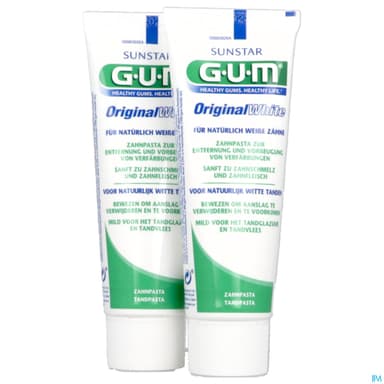 Gum Original White Dentifrice 75ml X2