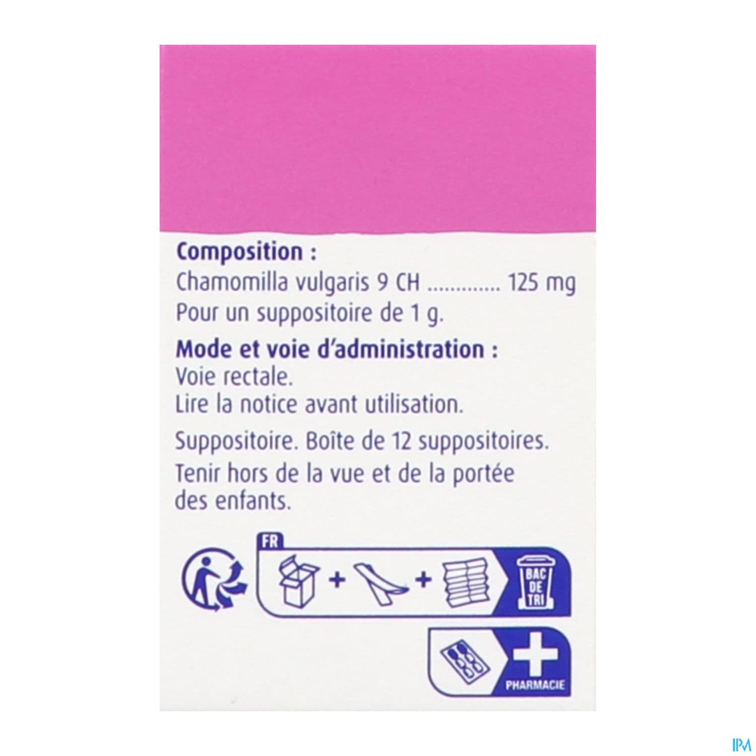 CHAMOMILLA VULG 9CH BOIRON SUP 12