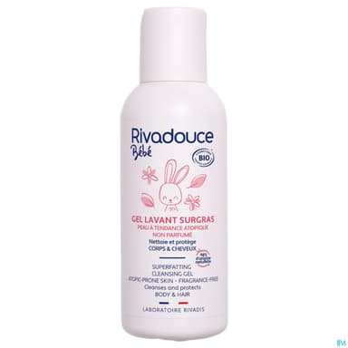 Rivadouce Bebe Gel Surgras Sans Parfum Bio 75ml