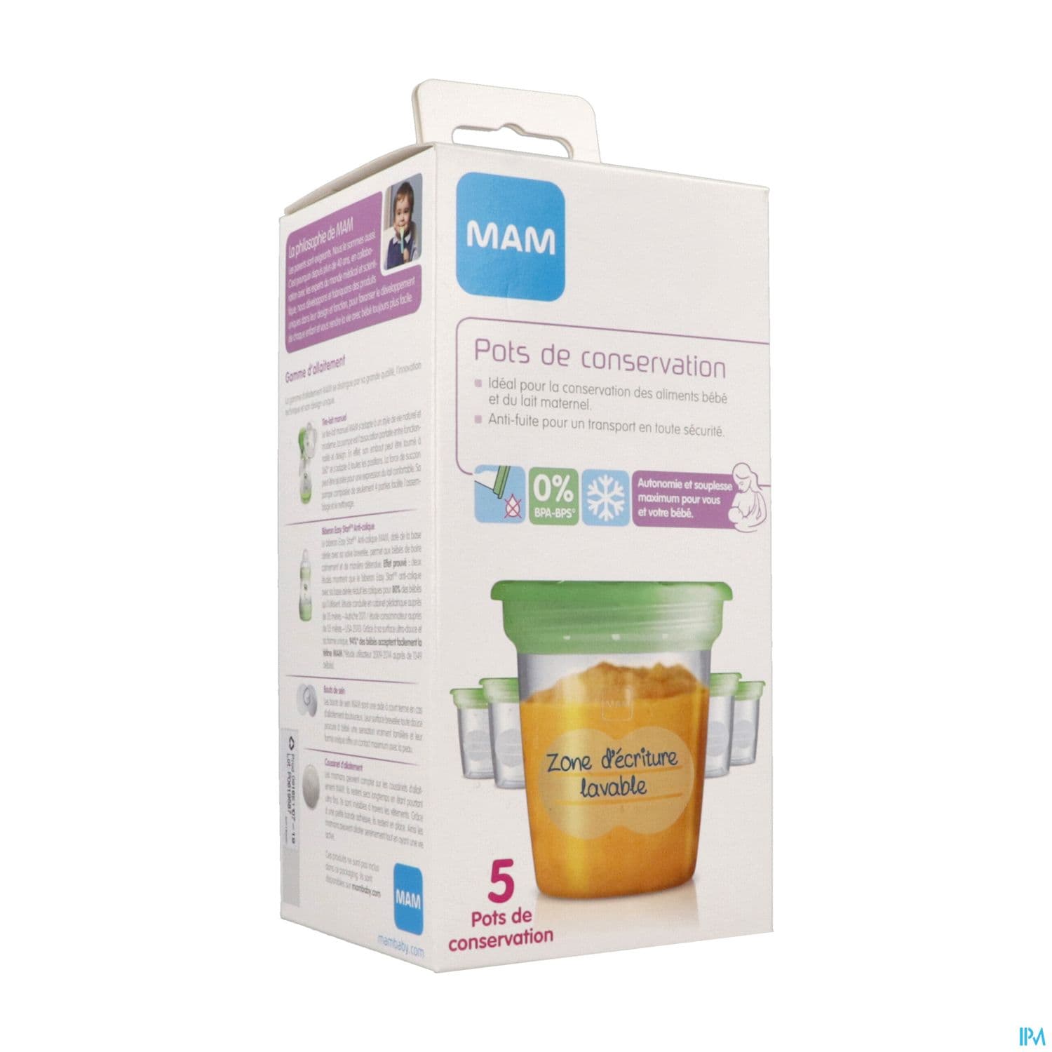 MAM POT CONSERVATION 120ML X5