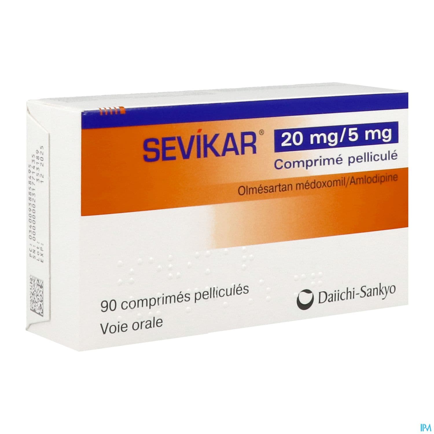 Sevikar 20mg/5mg Comprime 90