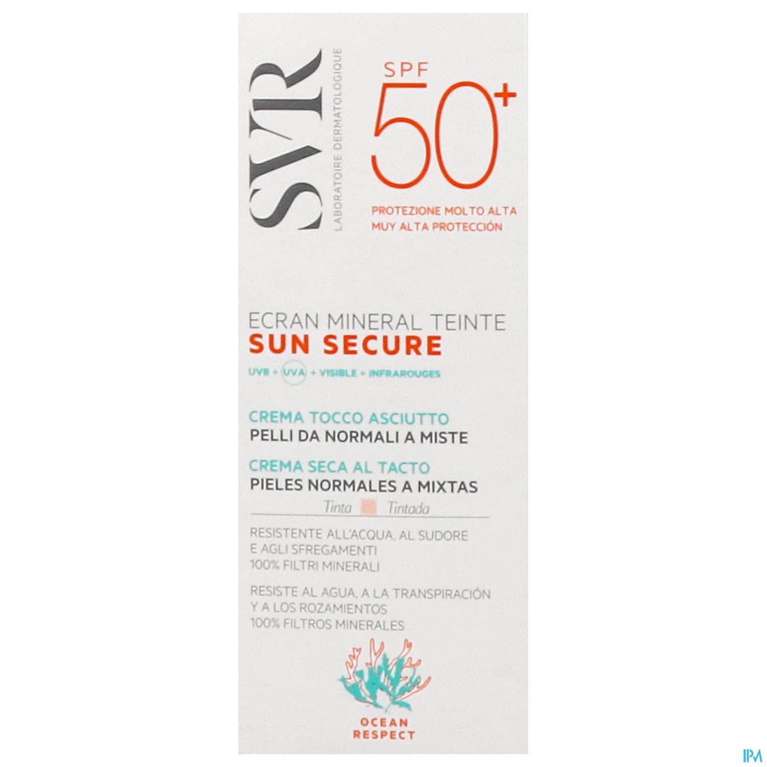Sun Secure Mineral Teite Peau Normale Ip50+ 60ml