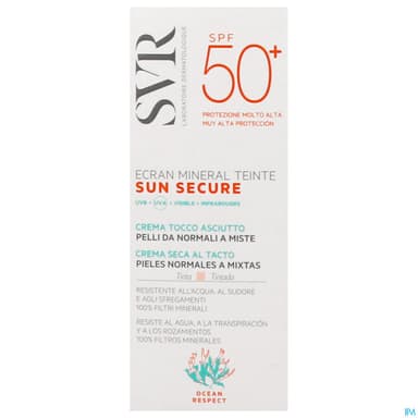 Sun Secure Mineral Teite Peau Normale Ip50+ 60ml