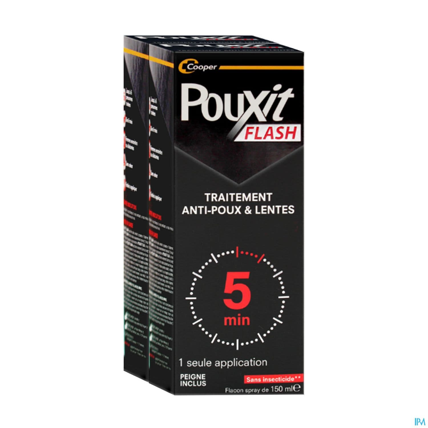 Cooper Pouxit Flash Traitement Antipoux Lentes Solution Pour Application Cutanee Spray 150ml X2 -15%