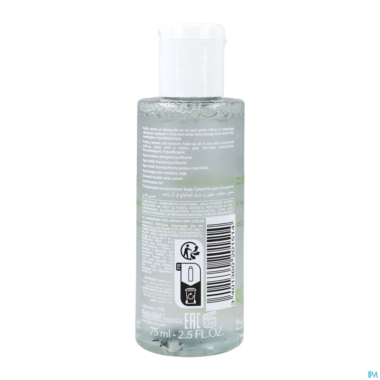 Svr Sebiaclear Eau Micellaire 75ml