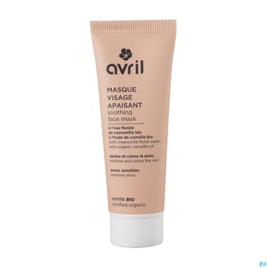 Avril Masque Visage Apaisant Certifie Bio 50ml