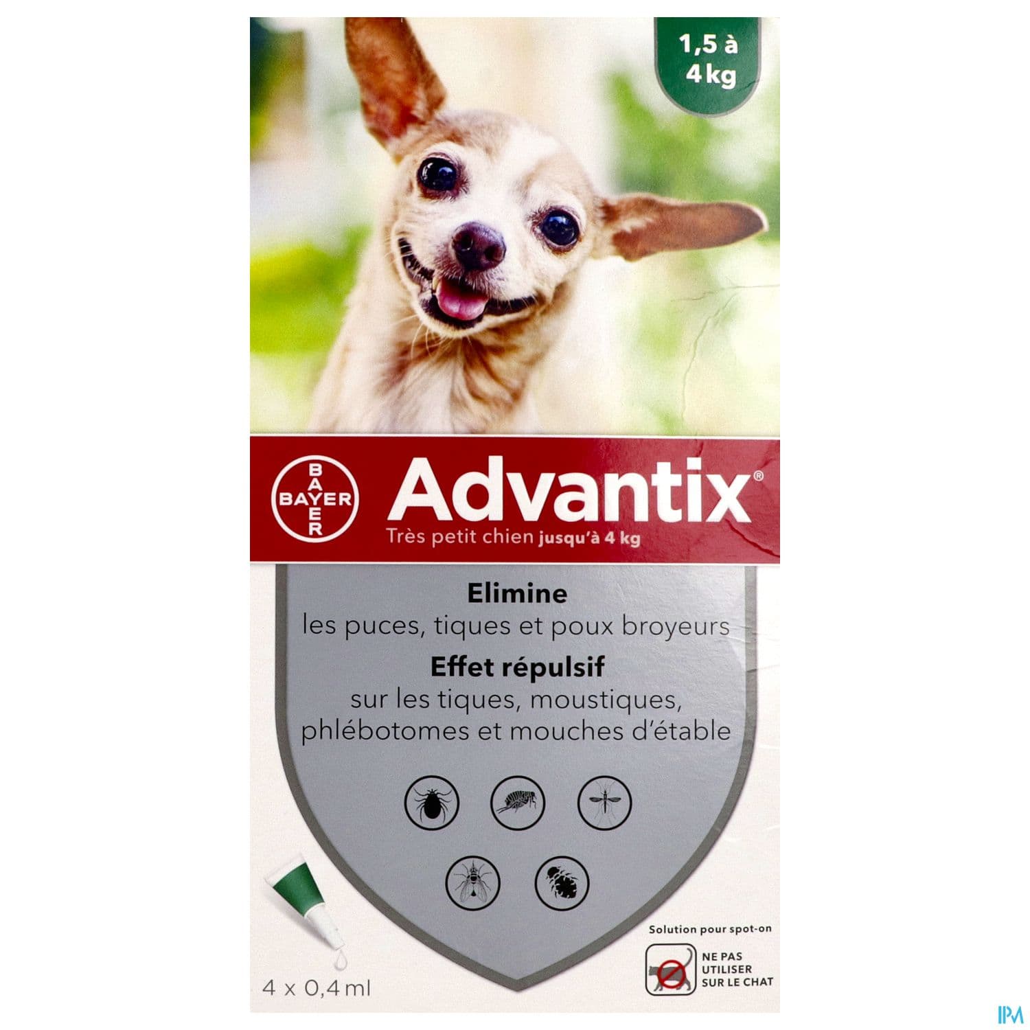Advantix Chien Tres Petit Spot On Solution 0ml4 4