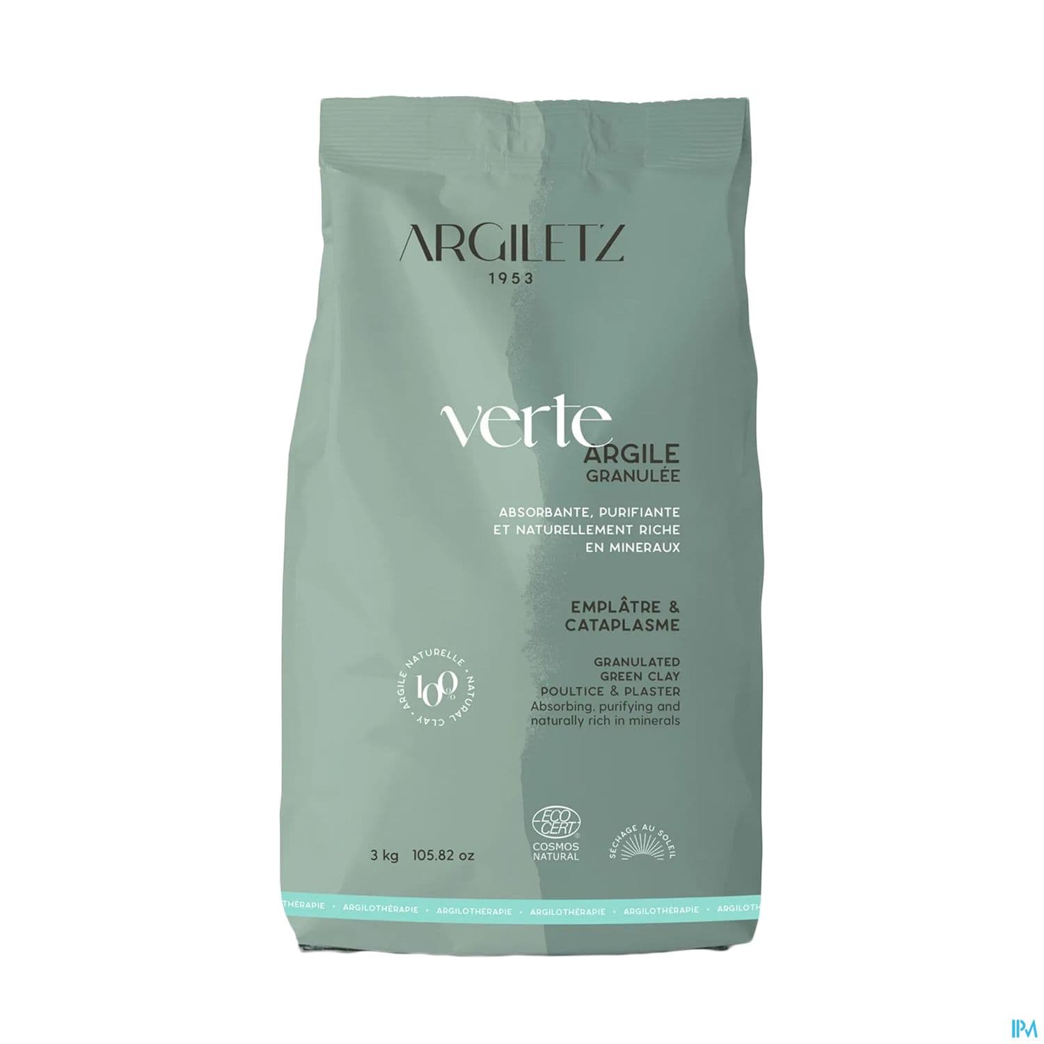 ARGILE VERTE GRAN ARGILETZ 3KG — Pharmacie du Centre Gennevilliers